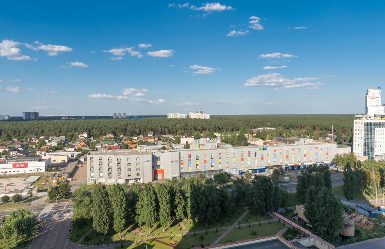 Flatrent Olympic Park, Метро Бориспільська Поруч! เคียฟ ภายนอก รูปภาพ