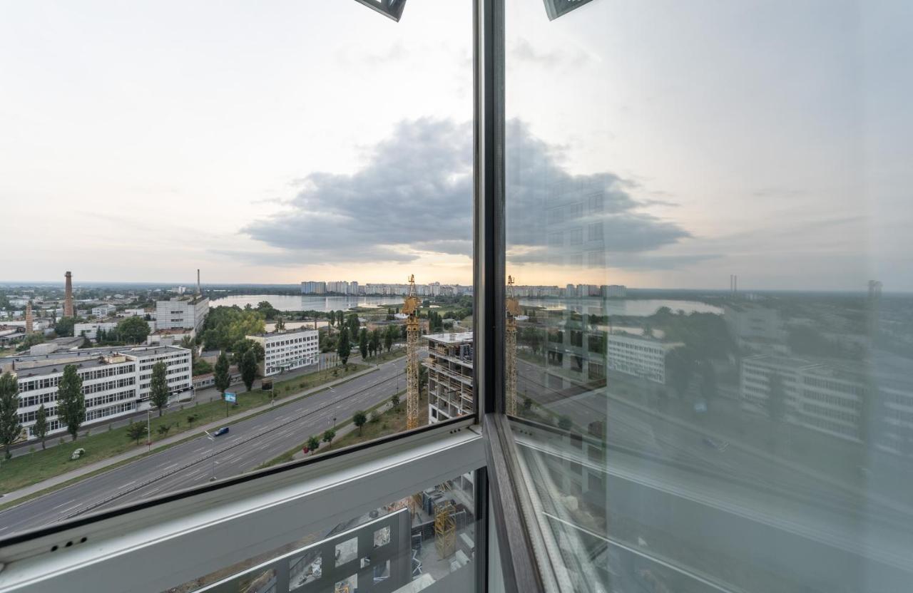 Flatrent Olympic Park, Метро Бориспільська Поруч! เคียฟ ภายนอก รูปภาพ