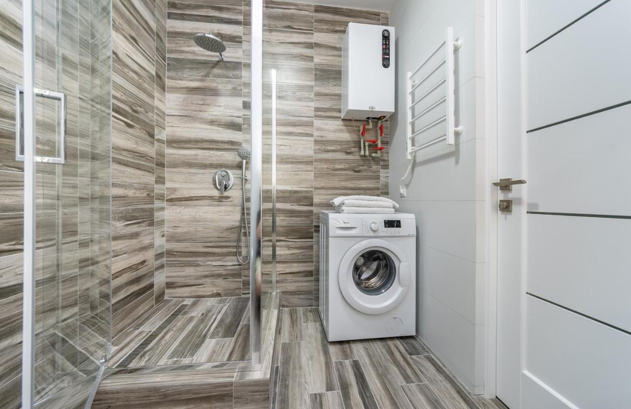 Flatrent Olympic Park, Метро Бориспільська Поруч! เคียฟ ภายนอก รูปภาพ